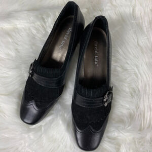 David Tate Black Heel Size 6N‎